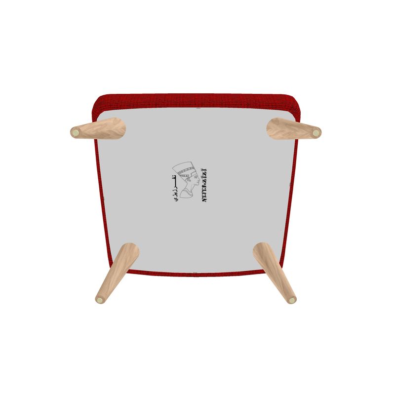 Occasional Chair, Handmade Designer Red & Green