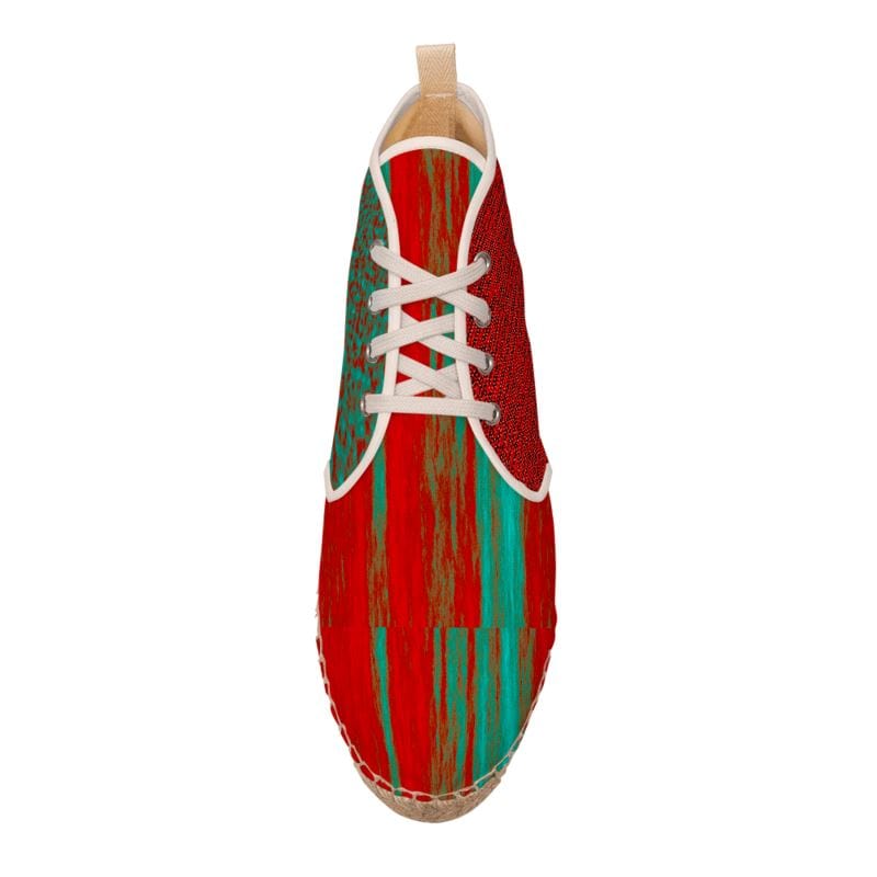 Canvas High Top Espadrilles Breathable Street-Style Footwear