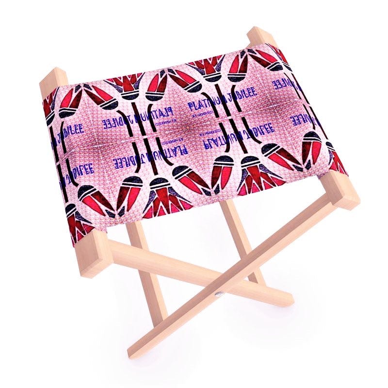 Platinum Jubilee Folding Stool Chair, Designer Portable Seat
