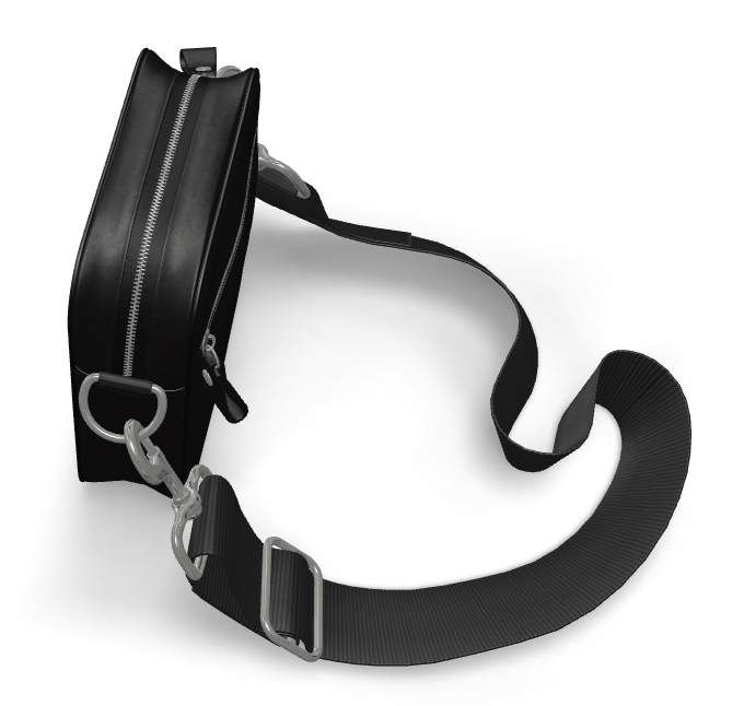 Designer Leather Shoulder Bag with Adjustable Strap