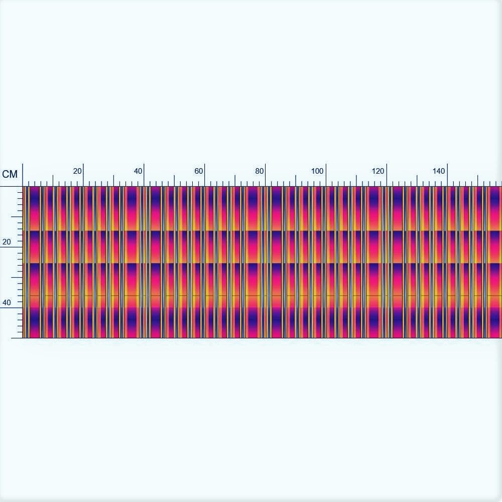 Striped Mirrored Patterns Fabric