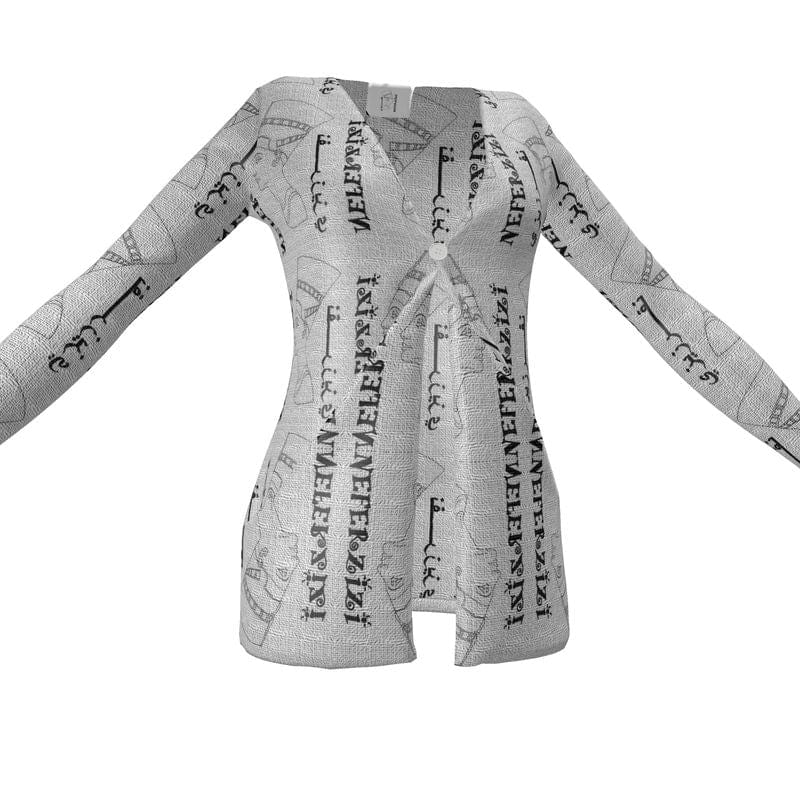 Ladies Cardigan with Pockets, Long Sleeve Designer Knit