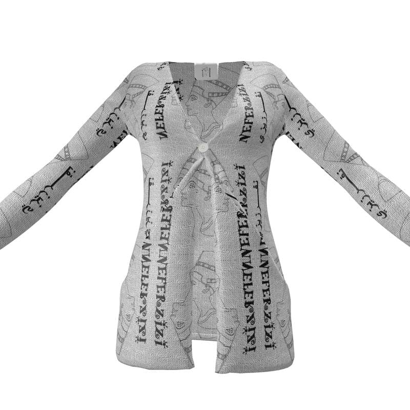 Ladies Cardigan with Pockets, Long Sleeve Designer Knit