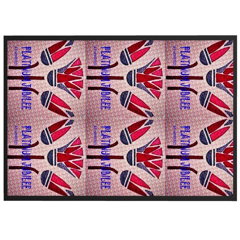 Handmade Lotus Flower Floor Mat, Decorative Non-Slip Mat