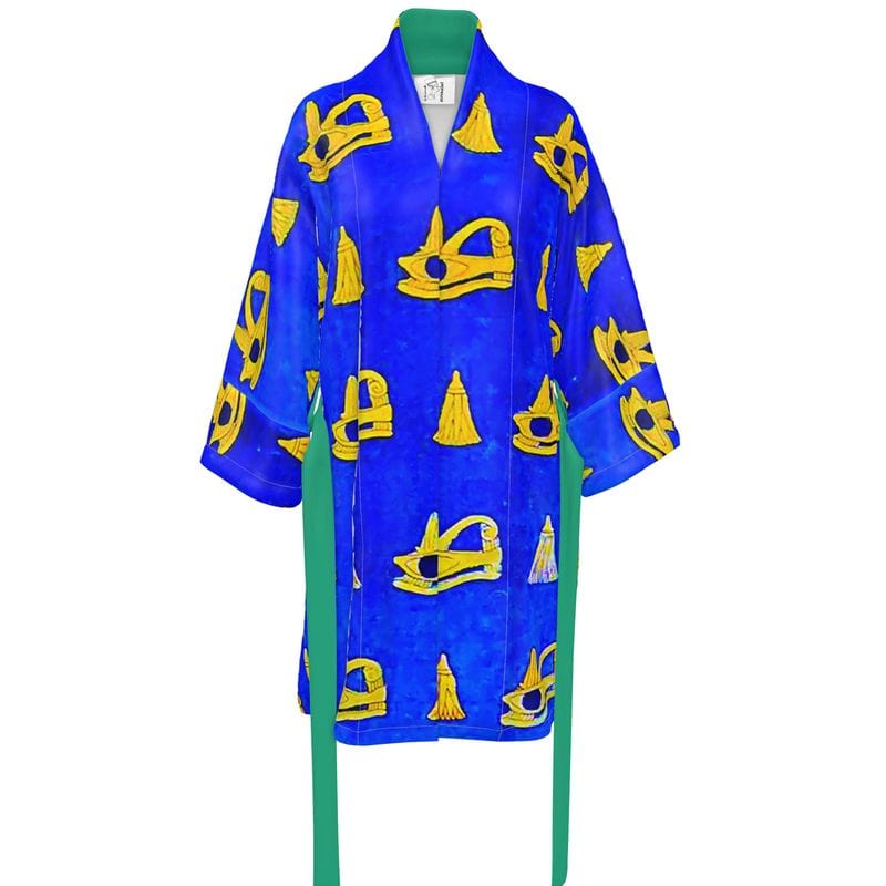 Unisex Kimono Luxury Silk & Velvet Designer Robe