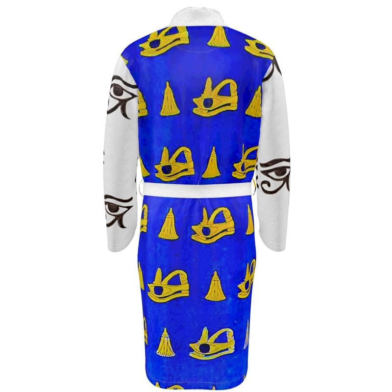 The back of the dressing gown.