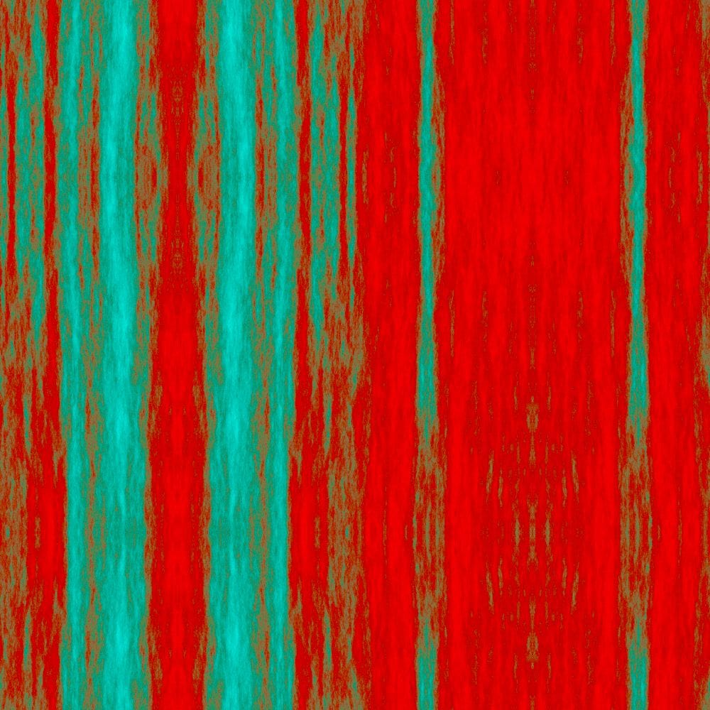 A red and green patterned fabric.