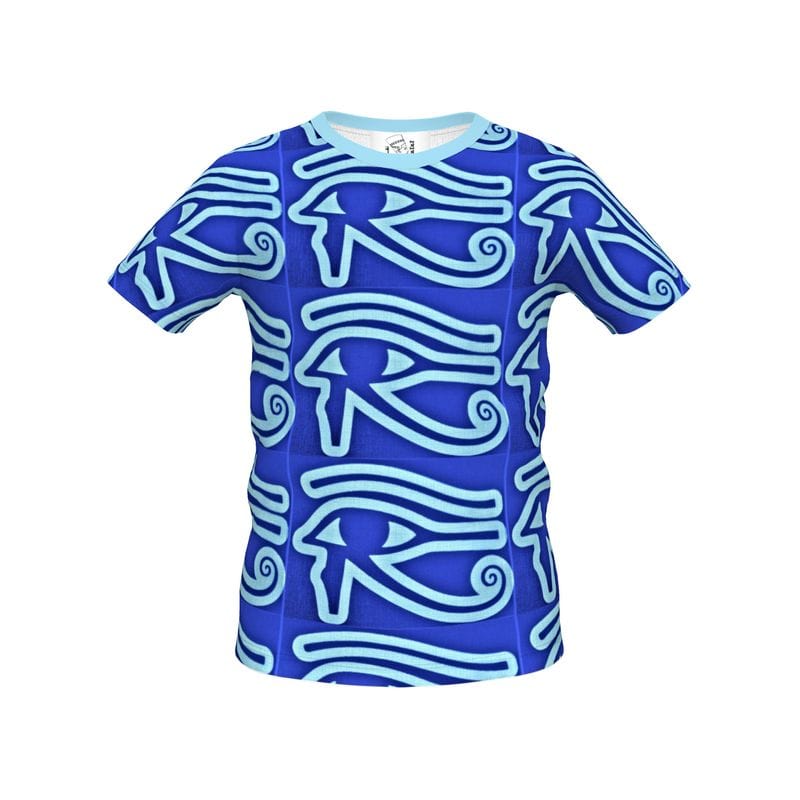 Boys T-Shirt with Eye of Horus print in blue