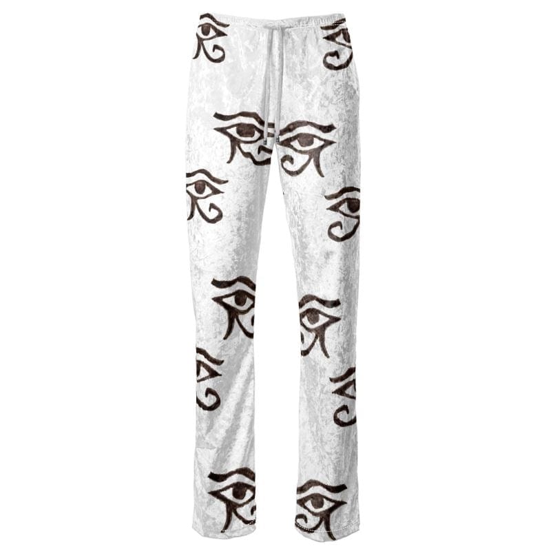 Designer women’s trousers with elasticated waistband, Wide leg lounge trousers for women in luxurious fabrics