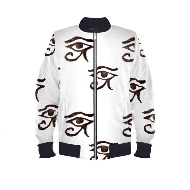 Women’s bomber jacket with ribbed cuffs and stand collar