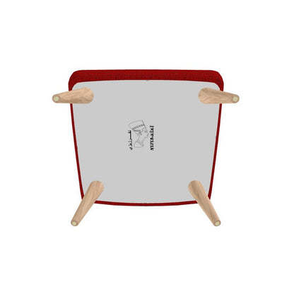 Occasional Chair, Handmade Designer Red & Green