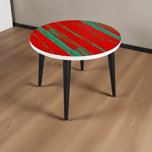 Handmade designer coffee table with custom printed top