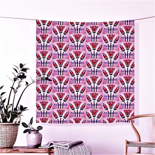 Platinum Jubilee Lotus Flower Fabric eco-friendly print