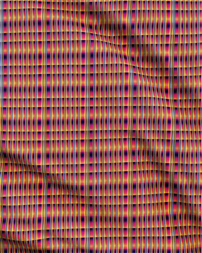 Striped Mirrored Patterns Fabric