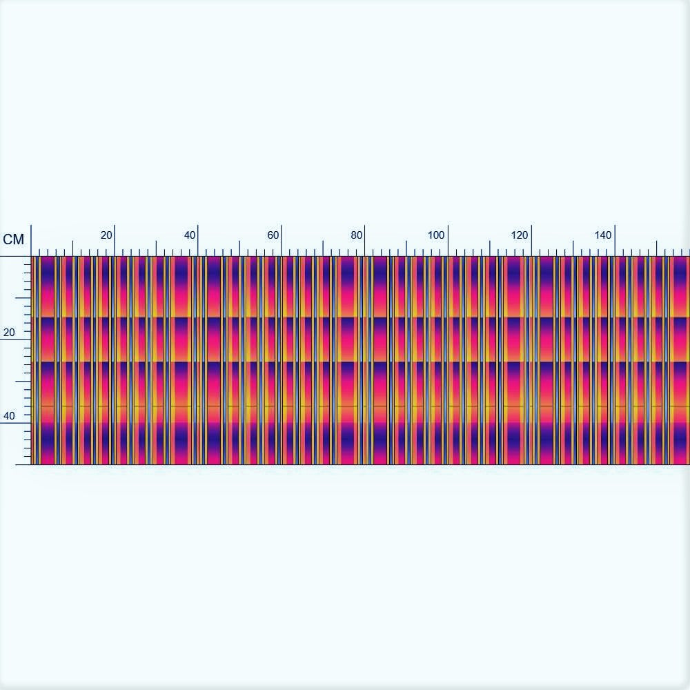 Striped Mirrored Patterns Fabric