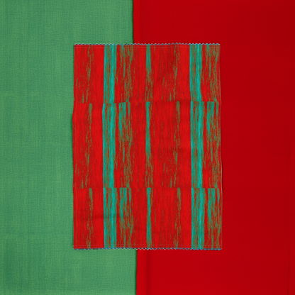Tea Towels with Red & Green Colours.