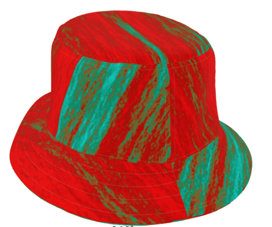 Bucket hat with water-resistant fabric and stylish print. Perfect for travel, sun protection & outdoor fashion. Durable, foldable & comfortable.