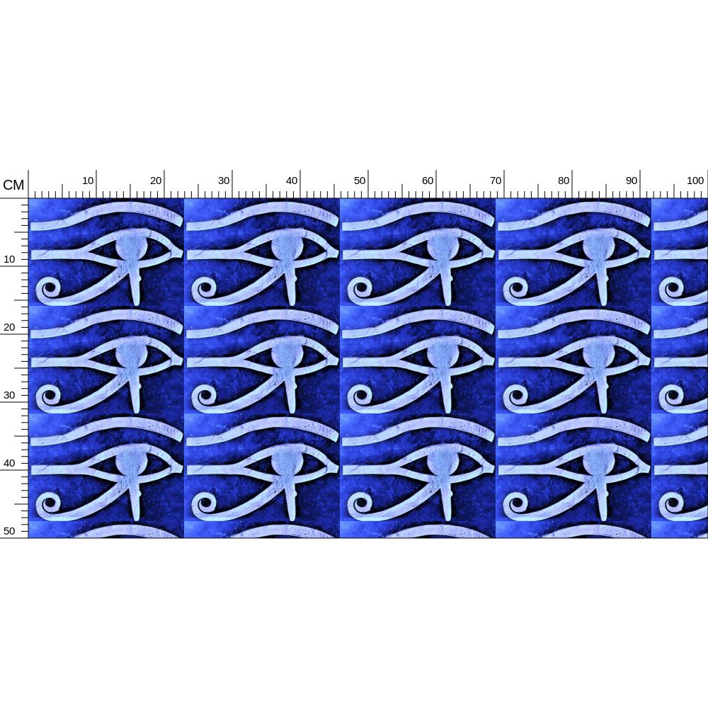 Repeat Pattern Fabric - Blue
