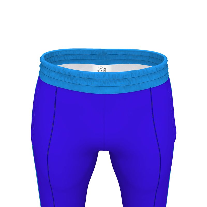 The waistband of the tracksuit bottoms.