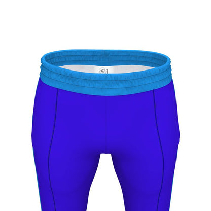 The waistband of the tracksuit bottoms.