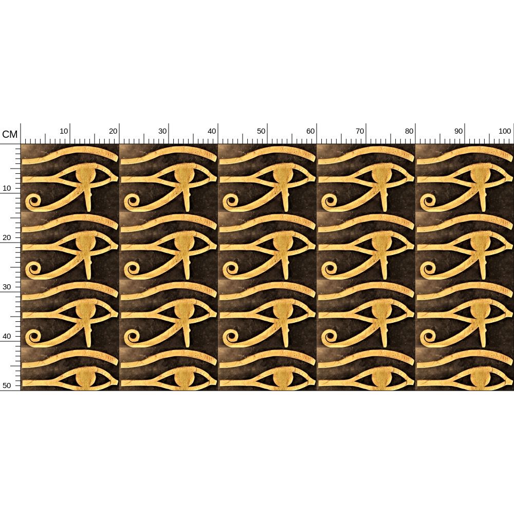 Repeat Pattern Fabric - Brown