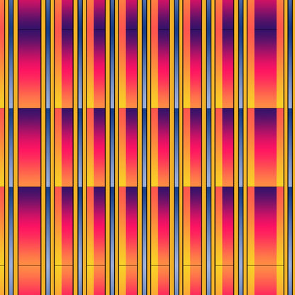 Striped Mirrored Patterns Fabric
