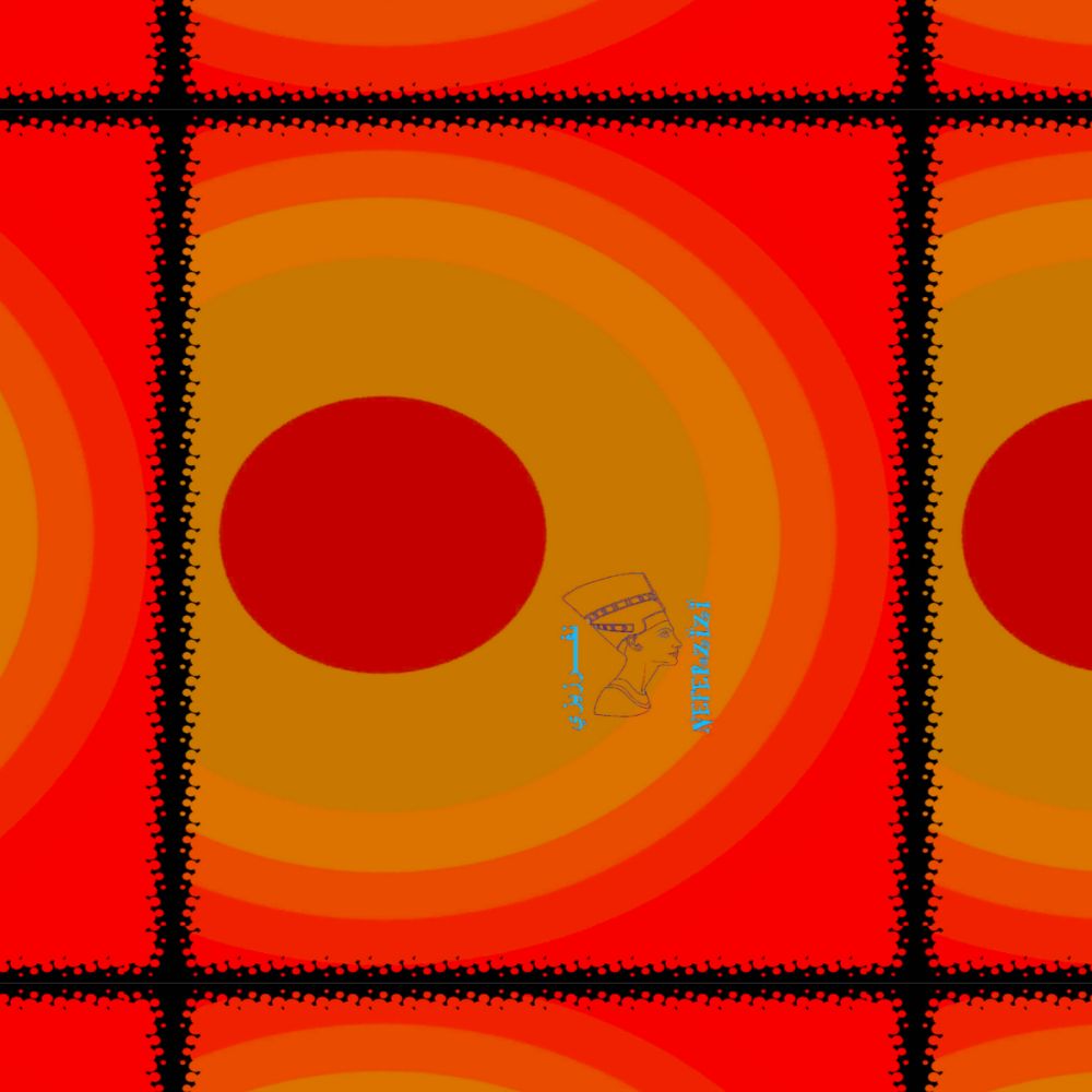 Neferzizi in Orange and Purple Fabric