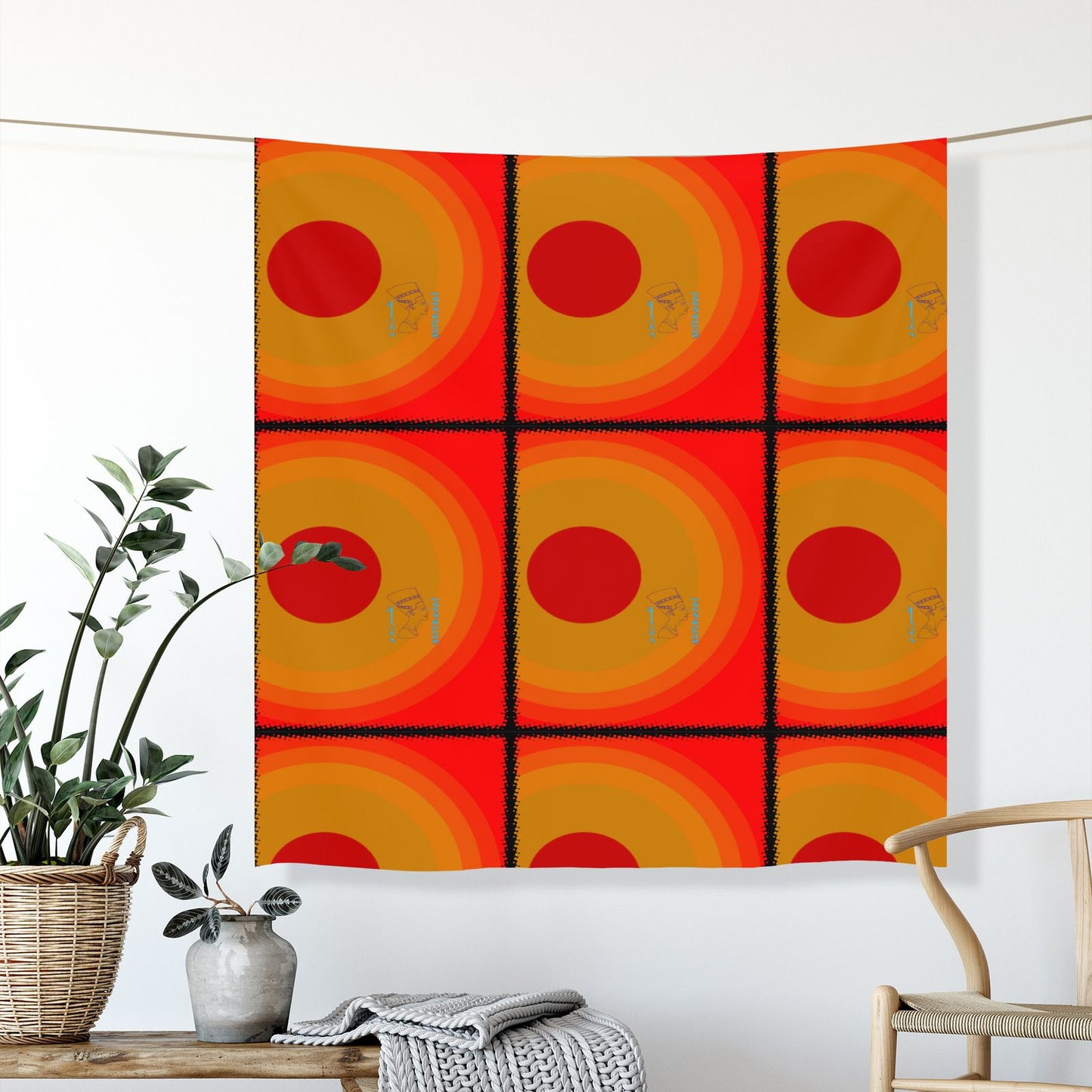 Neferzizi in Orange and Purple Fabric