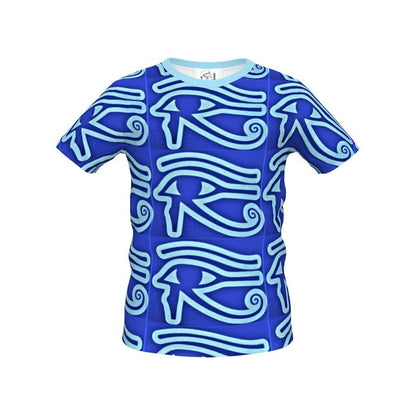 Boys T-Shirt with Eye of Horus print in blue