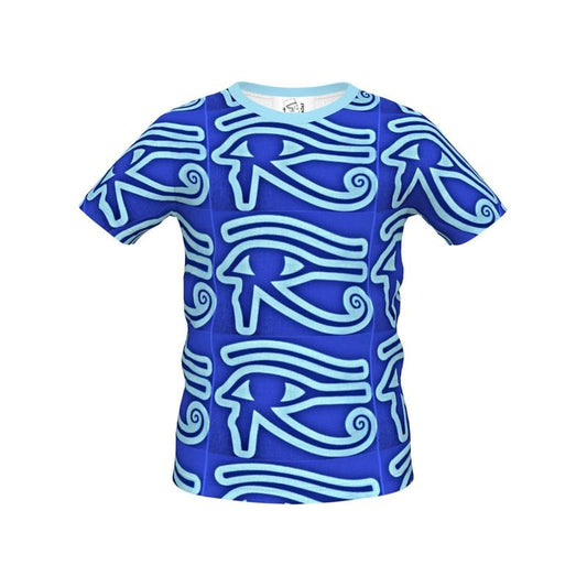 Boys T-Shirt with Eye of Horus print in blue