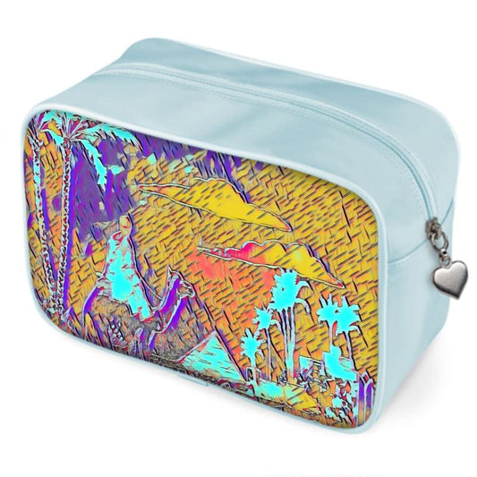 Handmade UK wash bag in poly-satin finish