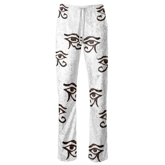 Designer women’s trousers with elasticated waistband, Wide leg lounge trousers for women in luxurious fabrics