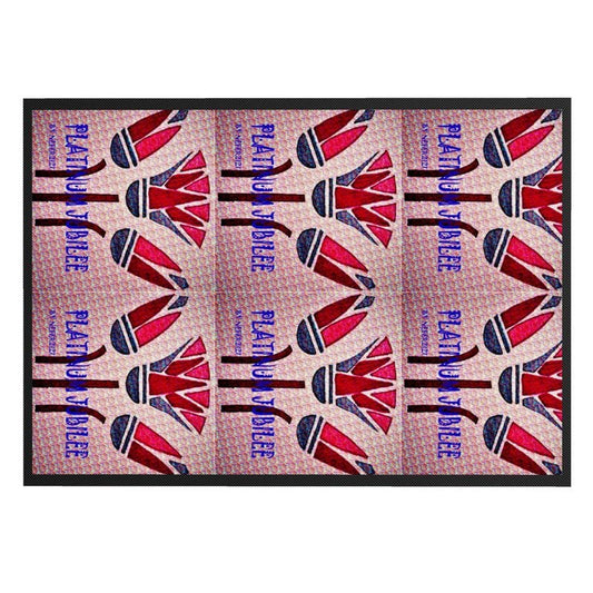 Non slip Lotus Flower mat for entrance or hallway