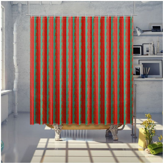 Luxury designer shower curtain waterproof fabric