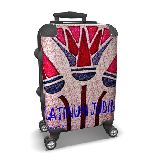 Hand luggage suitcase with 360° swivel wheels